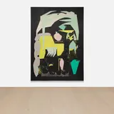 Caroline Kent, A slow turning of events, 2020, acrylic on unstretched canvas