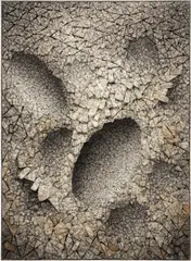 Aggregation 06-AU034 by Chun Kwang Young, 2006, mixed media with Korean mulberry paper, sold Sep 2025