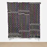 Diedrick Brackens, Lifesavers, 2020, woven cotton on acrylic yarn
