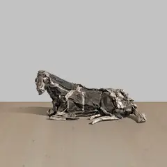 Deborah Butterfield, Horse #9, 1982, steel, sheet aluminum, wire and tar