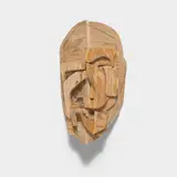 Thomas Houseago, Study, Face 5, 2007, wood, graphite, adhesive and nails