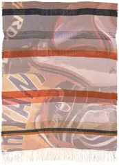 Marie Hazard, Les grands ensembles, 2019, handwoven linen, paper yarn and polyester with digital print