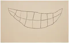 Joe Bradley, Untitled, 2007, grease pencil on canvas