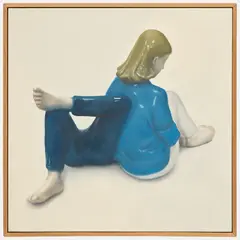 Dabin Ahn, Untitled, 2022, oil on linen, in artist's frame