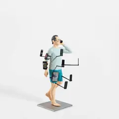 Kenny Schachter, Selfie-man mini, 2023, cast and painted aluminum