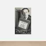 Kenny Schachter, Duchamp: I'm not a role model, 2022, oil and spray paint on canvas