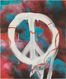 Anne Imhof, Untitled, 2023, acrylic and silkscreen on paper