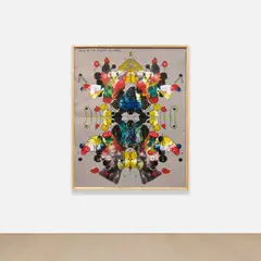 Keith Tyson, Atlas of the Ziggurat (in Flares), 2001, mixed media on paper