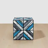 Richard Woods, Untitled (Blue Side Table), 2010, painted wood