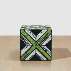 Richard Woods, Untitled (Green Side Table), 2010, painted wood