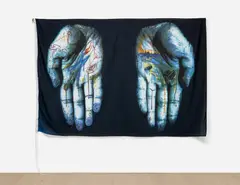 Annette Messager, Untitled, from Gran Pavese – The Flag Project, 1988, Monumental screenprint in colors, on polyester flag