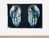 Annette Messager, Untitled, from Gran Pavese – The Flag Project, 1988, Monumental screenprint in colors, on polyester flag