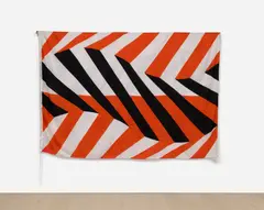 Bridget Riley, Untitled, from Gran Pavese – The Flag Project, 1988, Monumental screenprint in colors, on polyester flag