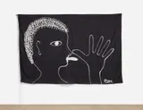 Ben Vautier, Vive la différence, from Gran Pavese – The Flag Project, 1988, Monumental screenprint, on polyester flag