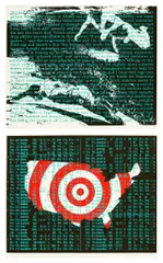 David Wojnarowicz, Untitled (ACT UP Diptych), 1990, The complete set of two screenprints in colors, on wove paper, with full margins