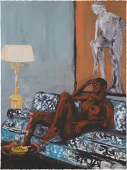 Danielle Mckinney, Dream Catcher, 2023, Offset lithograph and screenprint in colors, on Somerset paper, the full sheet