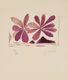 Georges Braque, Fleurs de l'air, from Lettera amorosa (Flowers of the Air, from Love Letter) (see V. 187), 1963, Lithograph in colors, on Arches paper, with full margins