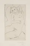 Henri Matisse, Nu assis-les yeux noirs (Seated Nude - with Black Eyes) (D. 97), 1926, Drypoint, on wove paper, with full margins
