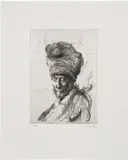 Glenn Brown, The Artist's Father, 2016, Etching, on Somerset paper, with full margins
