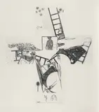 Jasper Johns, The Seasons (U.L.A.E. 249), 1990, Etching and aquatint, on Arches En Tout Cas paper, with full margins
