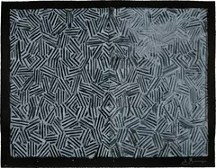Corpse and Mirror (S. 117, U.L.A.E. 168) by Jasper Johns, 1976, Lithograph in white, on black German Etching paper, with full margins, sold Feb 2025