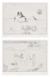 Saul Steinberg, Sphynx; and Provincetown (G. 1180-81)