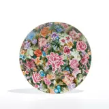 Ai Weiwei, Small Plate with Flowers, 2014, Porcelain plate in colors, contained in the original foam-lined gray linen box