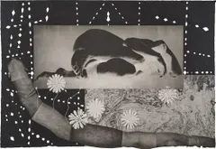 Kiki Smith, Worm (W. 64), 1992, Monumental etching, aquatint and photogravure with cut-outs and collage, on various wove and Japanese papers, the full sheet