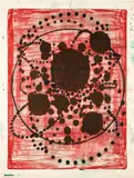 Terry Winters, Red Stone, 2019, Lithograph in colors, on Revere paper, the full sheet