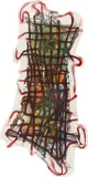 Elizabeth Murray, Wiggle Manhattan, 1992, Lithograph in colors, on shaped handmade Torinoko paper, the full sheet