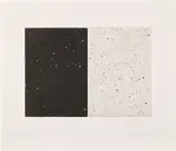 Vija Celmins, Black and White Diptych, 2010, Mezzotint and aquatint, on Hahnemühle Copperplate paper, with full margins