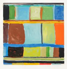 Stanley Whitney, Stay Songs, 2001, Monotype in oil, on wove paper, with full margins