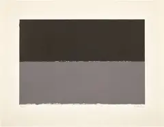 Brice Marden, Gulf, from New York 10/69 (L. 16), 1969, Lithograph in black and grey, on Rives BFK paper, with full margins
