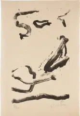 Love to Wakako (G. 18) by Willem de Kooning, 1970, Lithograph, on laid Japan paper, with full margins, sold Feb 2025