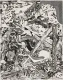 Frank Stella, Swan Engraving IV, from Swan Engravings (T. 570, A. 156), 1982, Monumental etching and relief, on TGL handmade paper, the full sheet