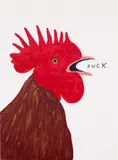 David Shrigley, Fuck, 2021, Screenprint in colours, on wove paper, the full sheet