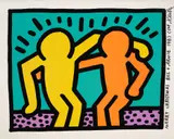 Keith Haring, Pop Shop I: one plate (L. p. 82), 1987, Screenprint in colors, on Coventry Rag paper, with full margins