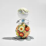 Takashi Murakami, Oval (Peter Norton Christmas Project 2000), 2000, Polychrome plastic multiple containing a mini CD,