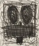 Rashid Johnson, Untitled (Anxious Man), 2018, Etching, on Somerset paper, the full sheet