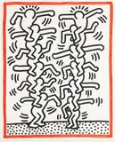 Keith Haring, Untitled, from Three Lithographs (L. p. 41), 1985, Lithograph in black and red, on Rives BFK paper, with full margins