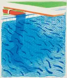 David Hockney, Pool Made with Paper and Blue Ink for Book, from Paper Pools (T.G. 269, M.C.A.T. 234)