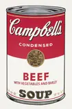 Beef, from Campbell's Soup I (F. & S. 49) by Andy Warhol, 1968, Screenprint in colors, on wove paper, with full margins, sold Apr 2025