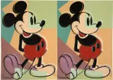 Double Mickey Mouse (F. & S. 269) by Andy Warhol, 1981, Unique screenprint in colors with diamond dust, on Arches 88 paper, the full sheet, sold Apr 2025