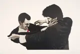 Robert Longo, Frank & Glenn, 1991, Lithograph in colors, on wove paper, with full margins