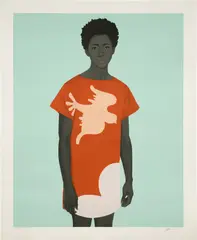 Amy Sherald, Hope is the thing with feathers (The little bird), 2021, Screenprint in colors, on Coventry Rag paper, with full margins