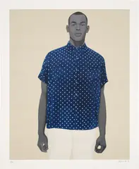 Amy Sherald, Handsome, 2020, Screenprint in colors, on Coventry Rag paper, with full margins