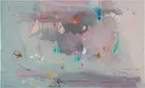 Helen Frankenthaler, Grey Fireworks (R. p. 190), 2000, Screenprint in colors, on Somerset paper, the full sheet