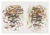Joan Mitchell, Sunflowers III, 1992, Monumental lithograph in colors, on two sheets of Rives BFK paper, the full sheets