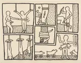 Keith Haring, The Blueprint Drawings: plate 5 (L. p. 177)