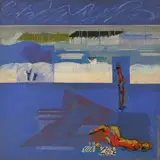 Theodore Mendez, Holiday in France, Atlantic Coast, acrylic and mixed media on canvas